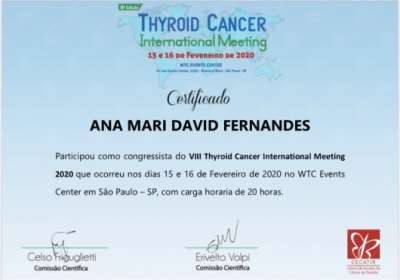 VIII Thyroid Cancer International Meeting