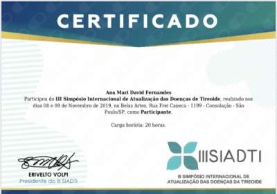 III Simpósio Internacional de Atualização das Doenças de Tireoide